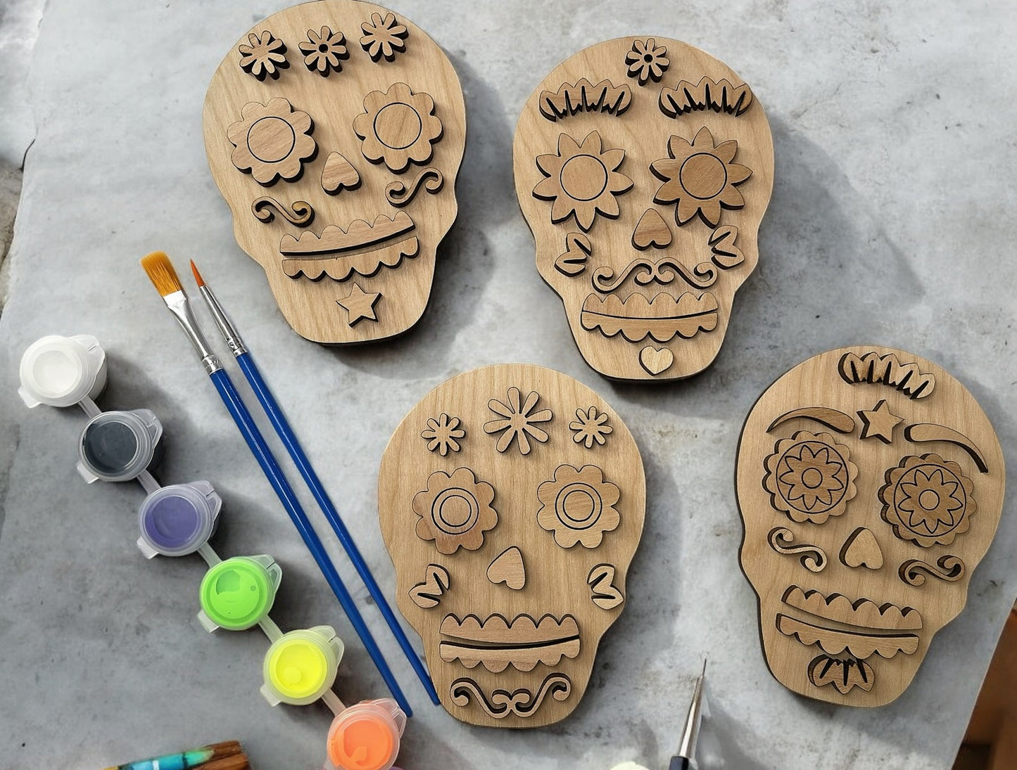 Dia De Los Muertos Sugar Skull Paint kit