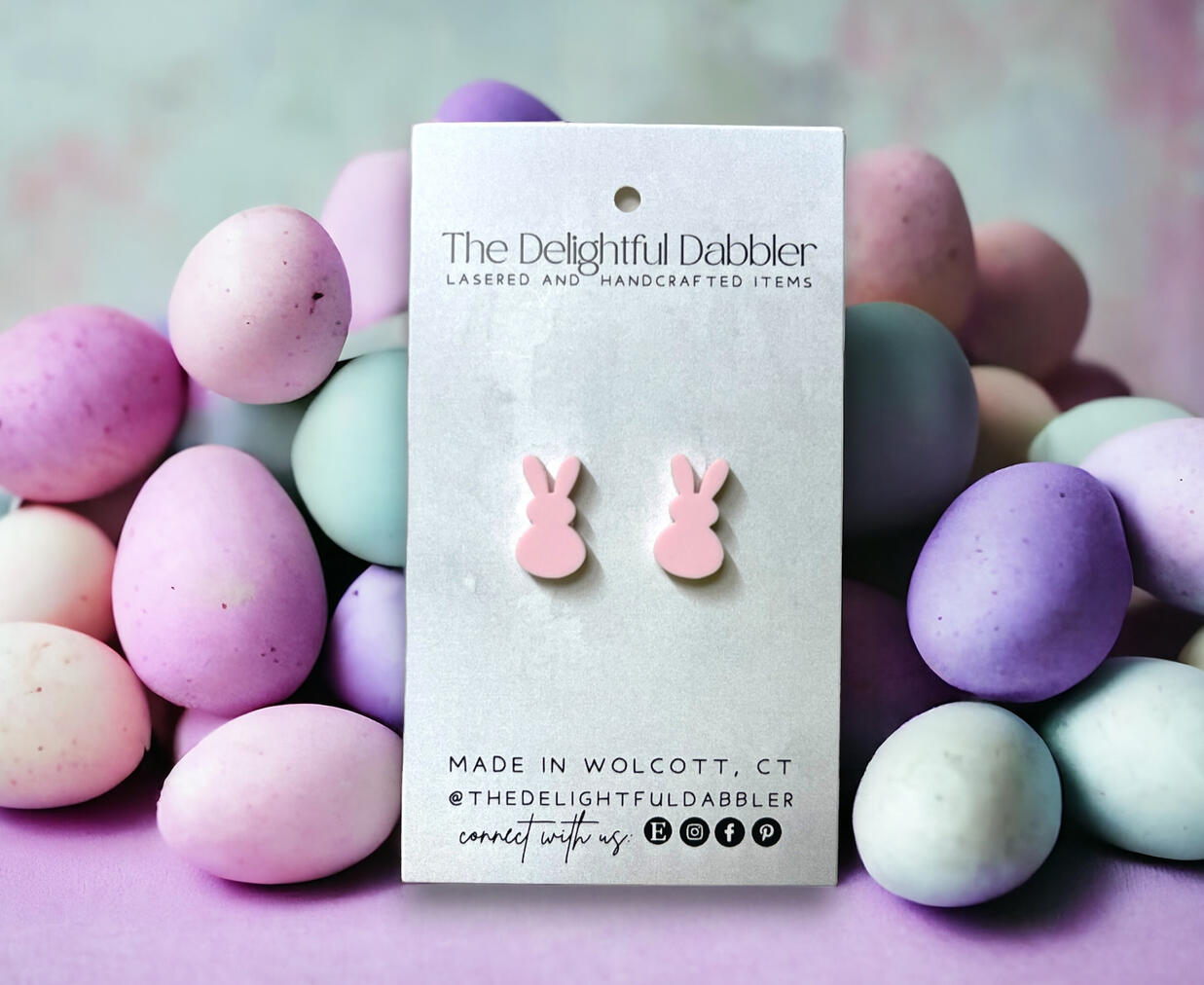 Bunny Acrylic Stud Earrings