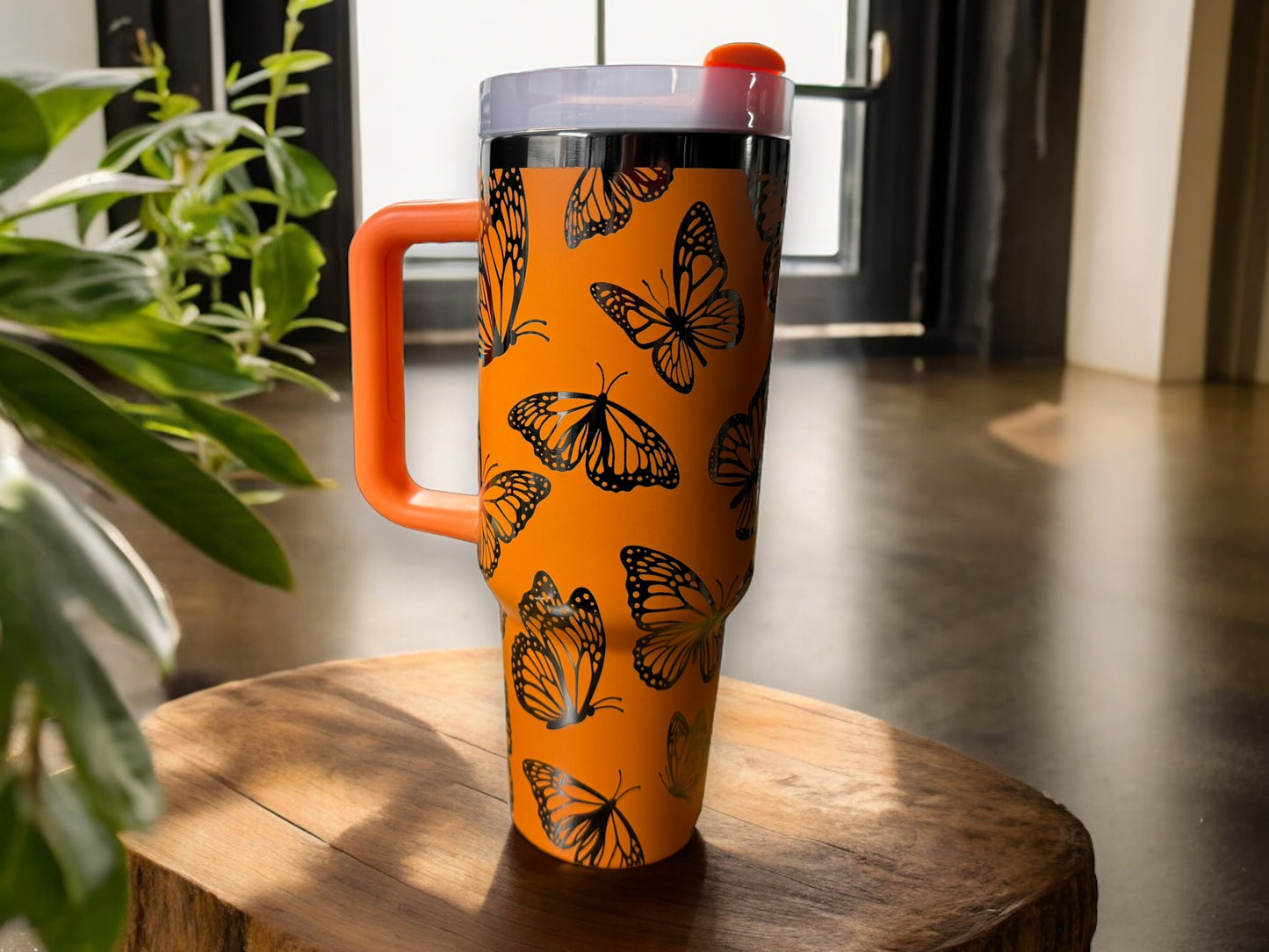 40oz Monarch Butterfly Design