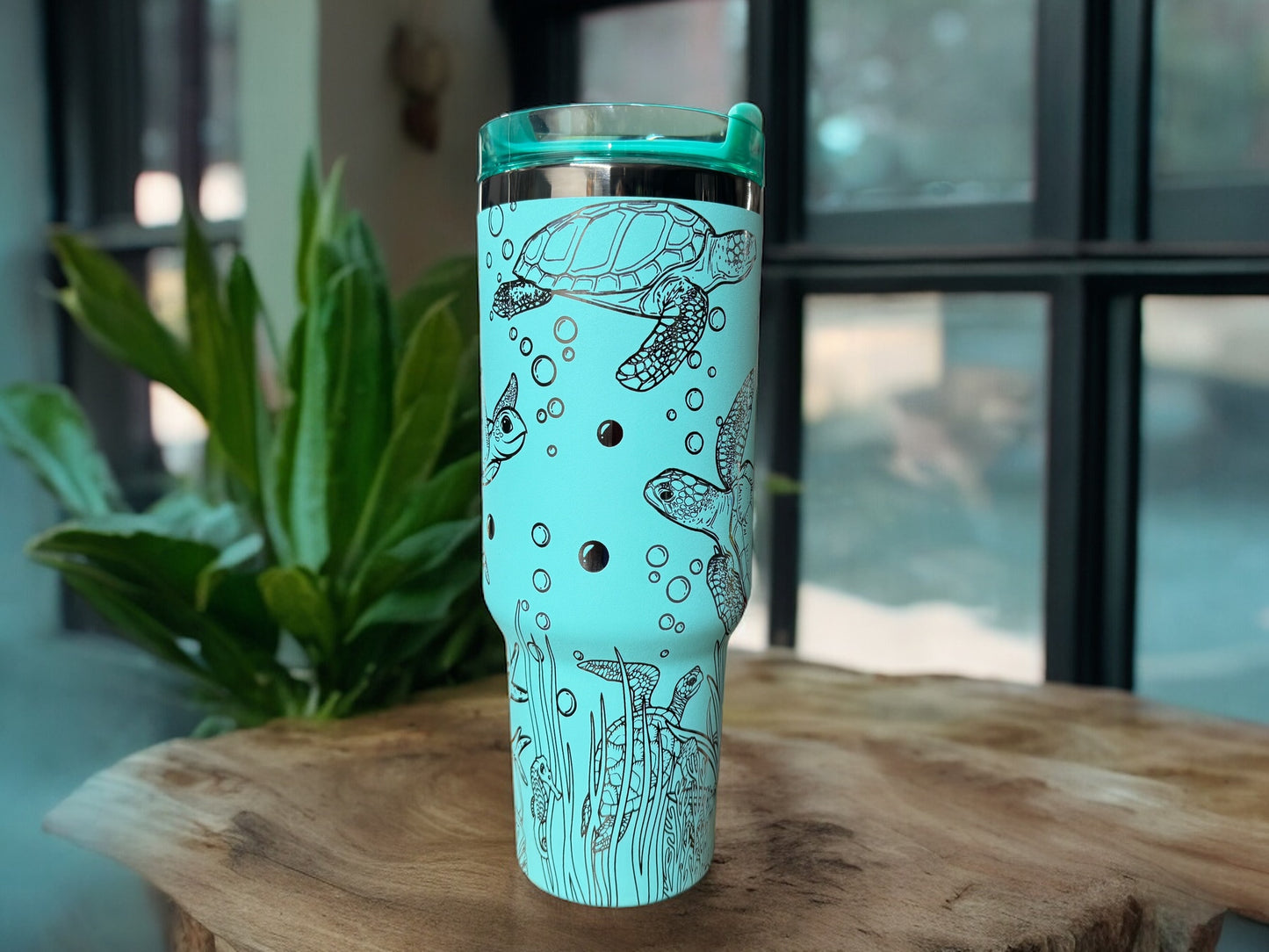 40oz Sea Turtle Design Tumbler