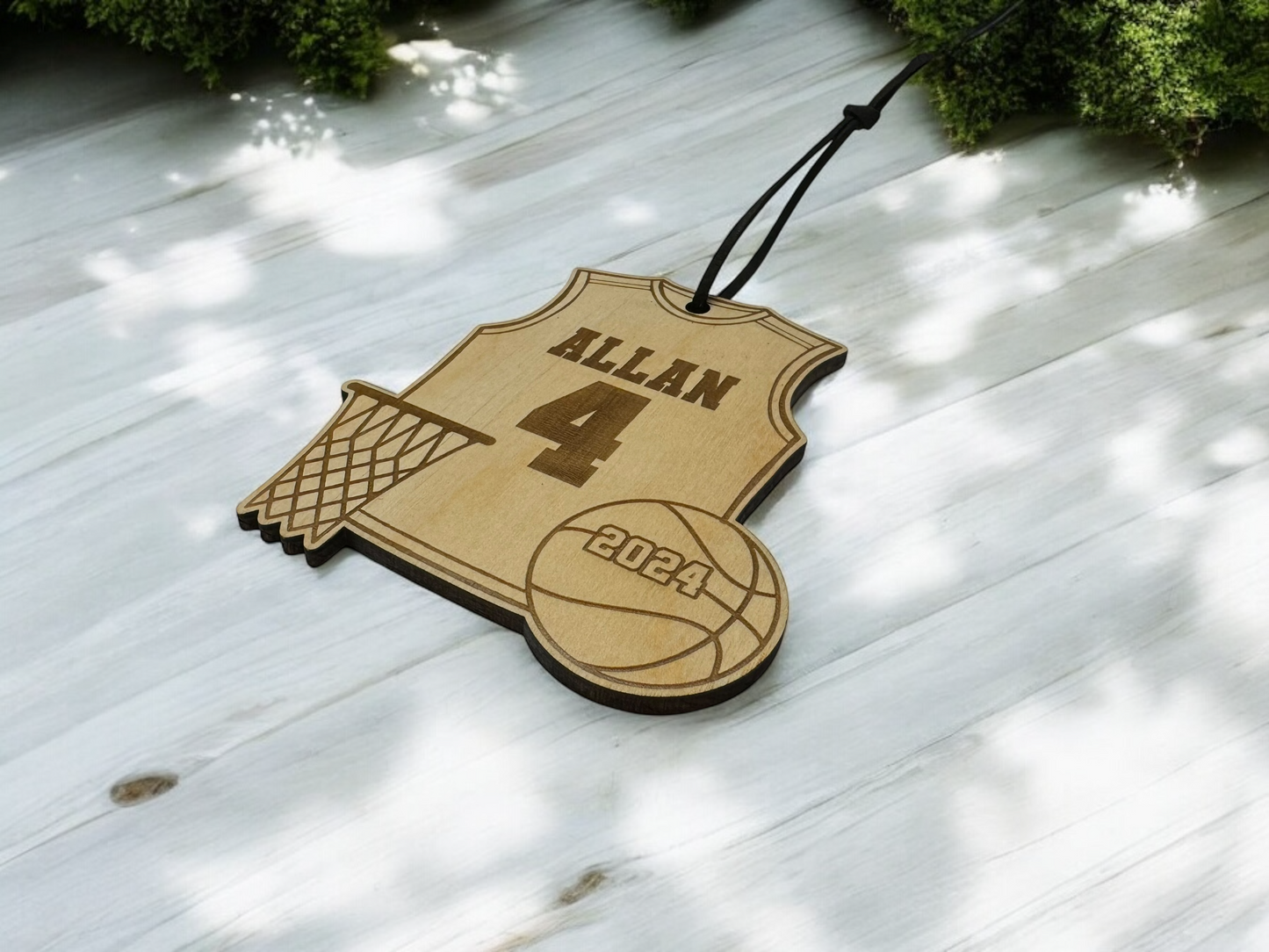 Personalized Basketball Jersey Ornament