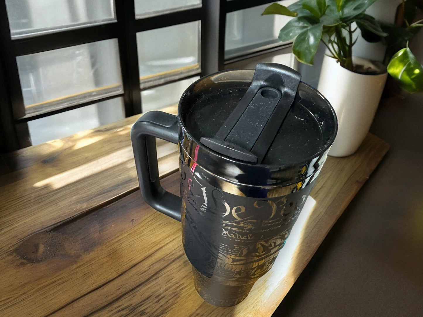 40oz Black Plated We The People Tumbler