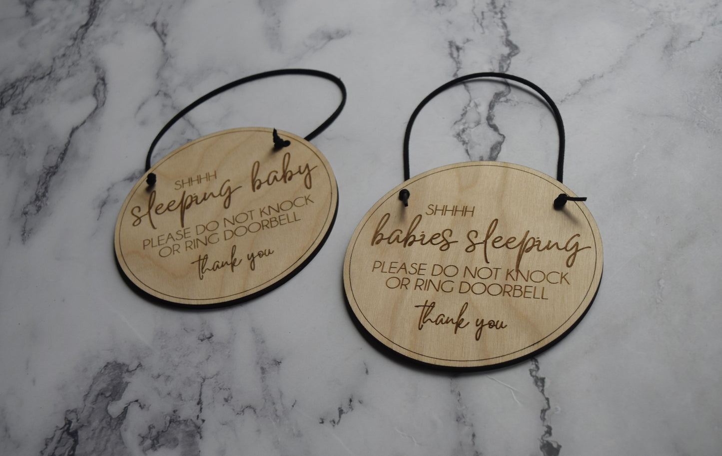 Babies Sleeping Sign - Sleeping Baby Sign, New Baby Door Decor, Don't Ring Doorbell