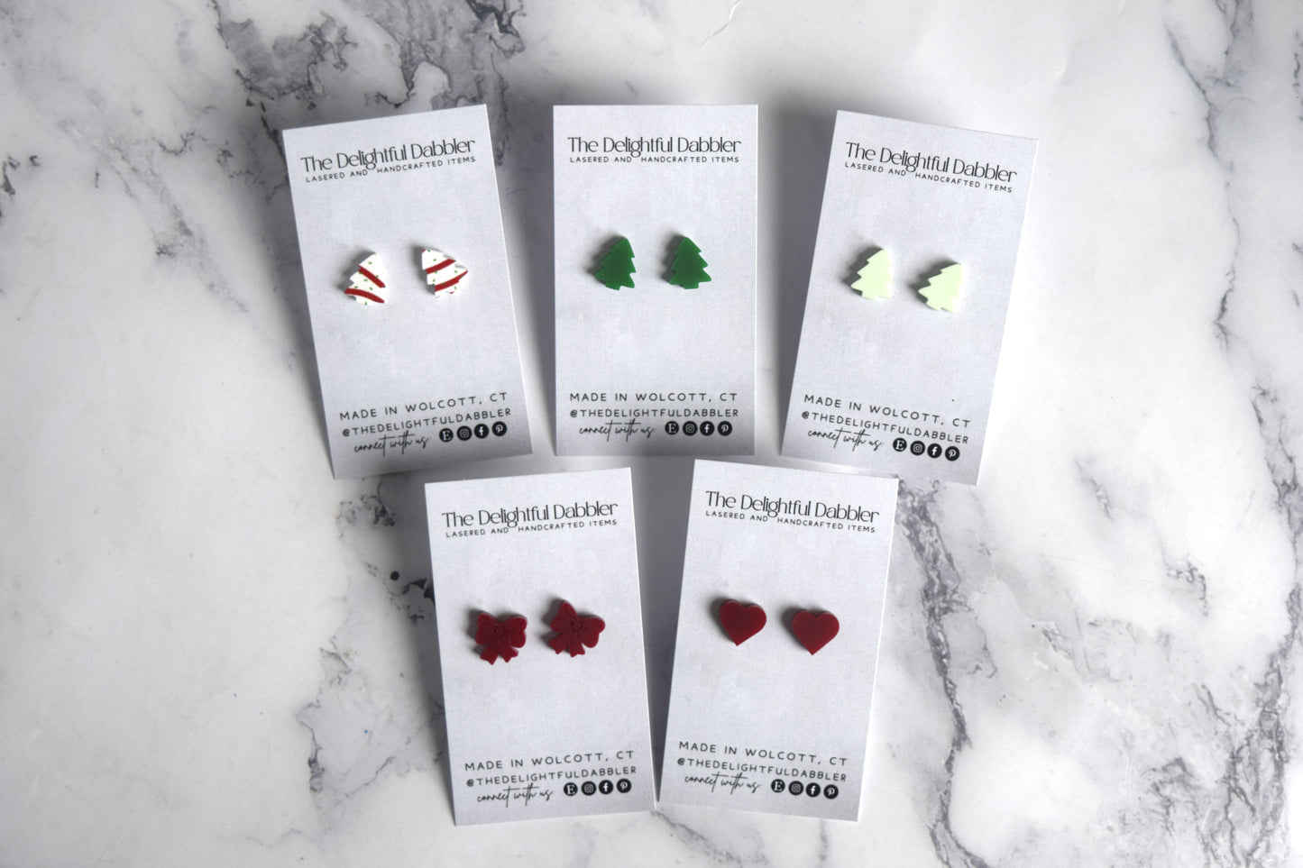 Christmas Tree Stud Earring Collection