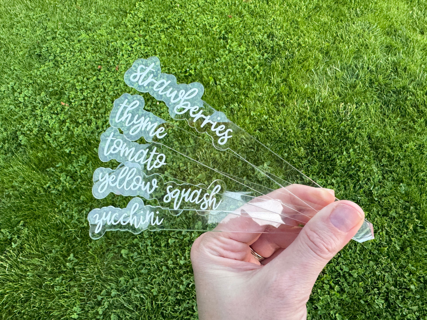 Garden Stake Markers - Clear Acrylic