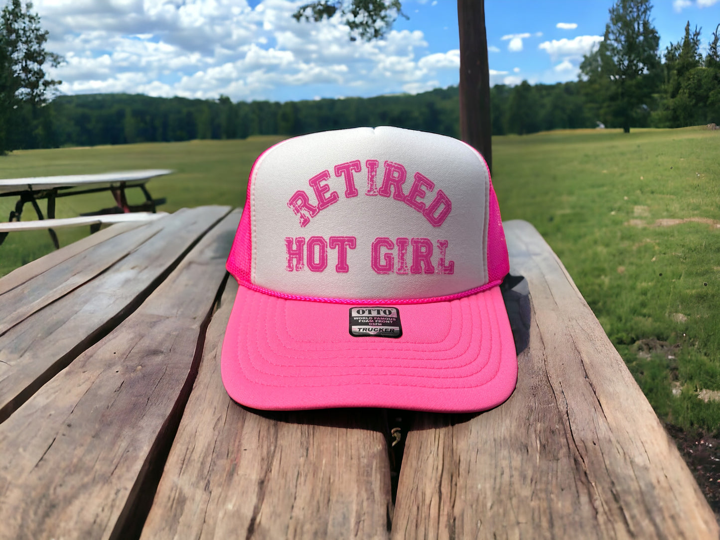 Retired Hot Girl - Foam Otto Trucker Hat