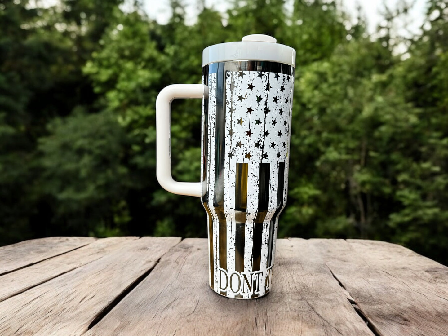 40oz Black Plated We The People Tumbler