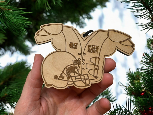 Personalized Football Vest Ornament