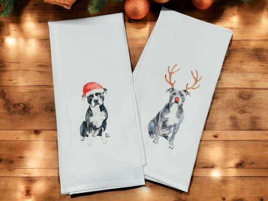 Christmas Dog Kitchen Towels