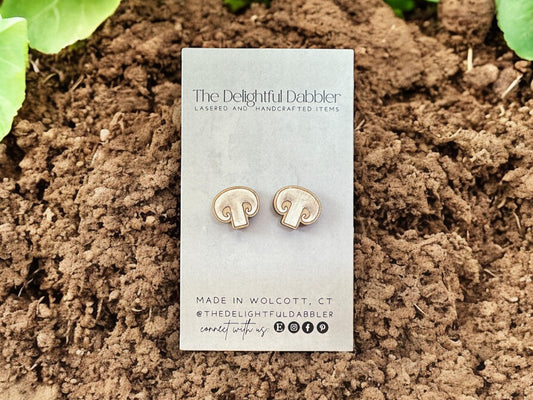 Mushroom Stud Earrings