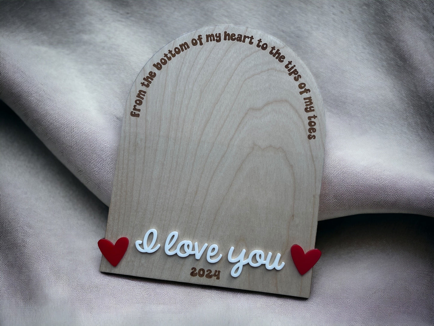 Valentines Day Baby Footprint Keepsake